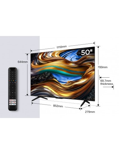 TV TCL 50" 50P755 UHD GOOGLETV DOLBY ATMOS