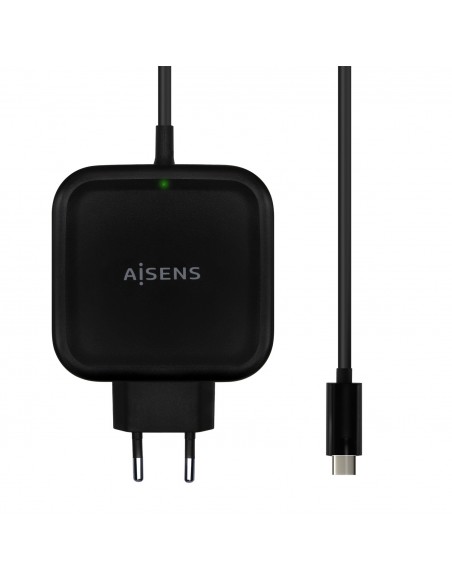 CARGADOR AISENS 65W PD3.0 QC3.0 1XUSB-C 1.2M NEGRO