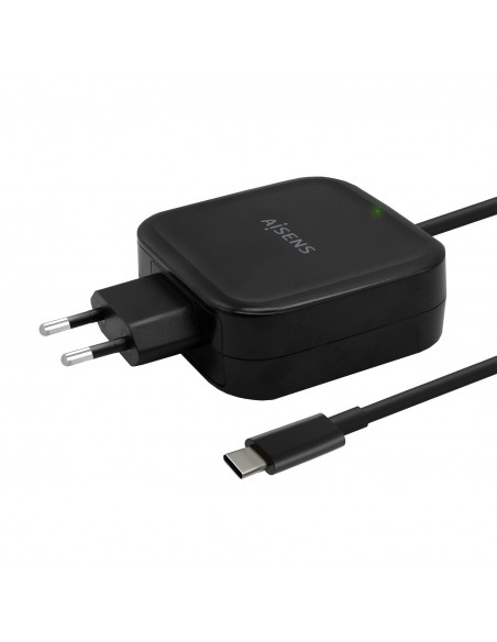 CARGADOR AISENS 65W PD3.0 QC3.0 1XUSB-C 1.2M NEGRO