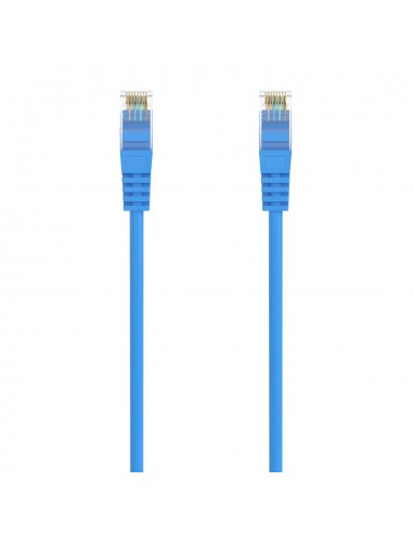 CABLE RED AISENS LATIGUILLO RJ45 LSZH CAT.6A UTP AWG24 30CM AZUL