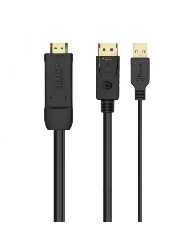 CABLE CONVERSOR AISENS ACTIVO HDMI A M DISPLAYPORT V1.2 M 1.8M