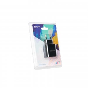 CARGADOR TOOQ DE PARED USB-C PD3.0 20W NEGRO 2