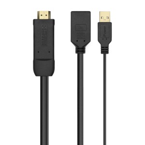 CONVERSOR AISENS ACTIVO HDMI 2.0 A M USB A M DISPLAYPORT H 10CM