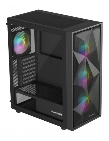 CAJA GAMING GENESIS DIAXID 605 ARGB ATX MEDIATORRE 1XUSB-C 2XUSB3.0 SIN PSU