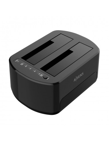 ESTACION DOCKING AISENS DOBLE ASDS-D03B SATA 2.5 3.5 A USB 3.0 3.1 GEN1 CLONE