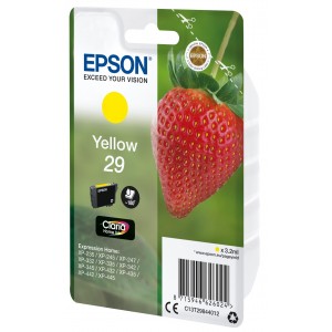 TINTA EPSON CLARIA 29 AMARILLO XP235 XP332 XP335 XP432 XP435 2