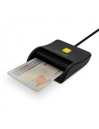 LECTOR DNI-TARJETAS AISENS TARJETA INTELIGENTE DNI USB-C NEGRO