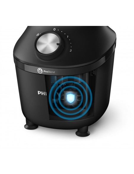 BATIDORA DE VASO PHILIPS HR2291 01 2L 600W NEGRO