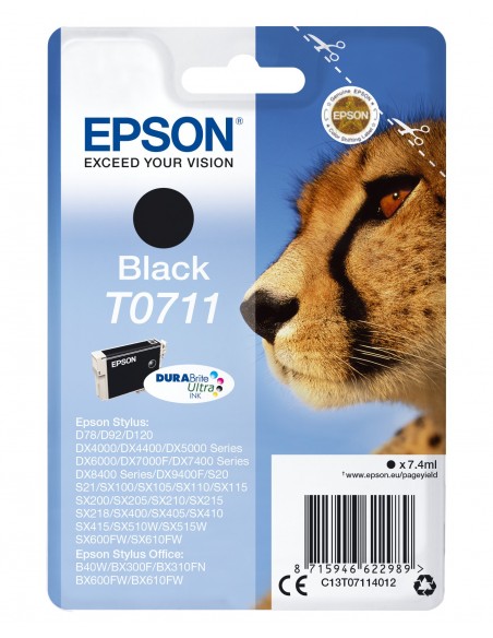 TINTA EPSON T0711 NEGRO DX4000 5000 6000 7000F