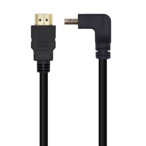 CABLE HDMI AISENS V2.0 ACODADO PREMIUM 4K60HZ A M-A M 1.0M