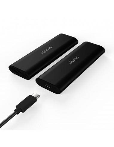 CAJA EXTERNA AISENS M.2 NGFF ASM2-014B SATA NVME A USB3.1 GEN2 NEGRA