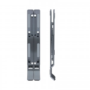 SOPORTE ELEVADOR TOOQ ALUMINIO PLEGABLE PORTATILES GRIS 2