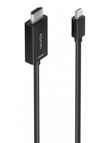 CABLE CONVERSOR AISENS MINI DP M A HDMI M 4K@60HZ NEGRO 0.6M