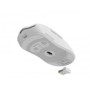 RATON GAMING GENESIS ZIRCON 500 INALAMBRICO CABLE SENSOR PMW3325 10.000 DPI WH 2