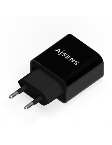 CARGADOR USB-C AISENS PD3.0 1 PUERTO 1xUSB-C 20W NEGRO
