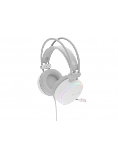 AURICULARES GAMING GENESIS NEON 613 2.0 RGB BLANCOS