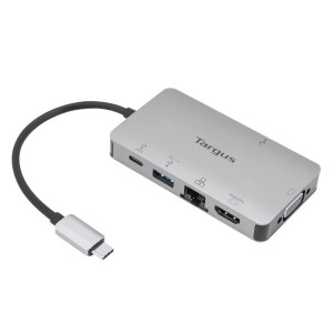 DOCKING STATION TARGUS TIPO C A 1x HDMI 1x VGA 1x USB-A 1x TIPO C PLATA 2