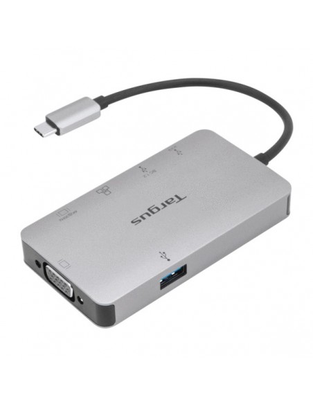 DOCKING STATION TARGUS TIPO C A 1x HDMI 1x VGA 1x USB-A 1x TIPO C PLATA