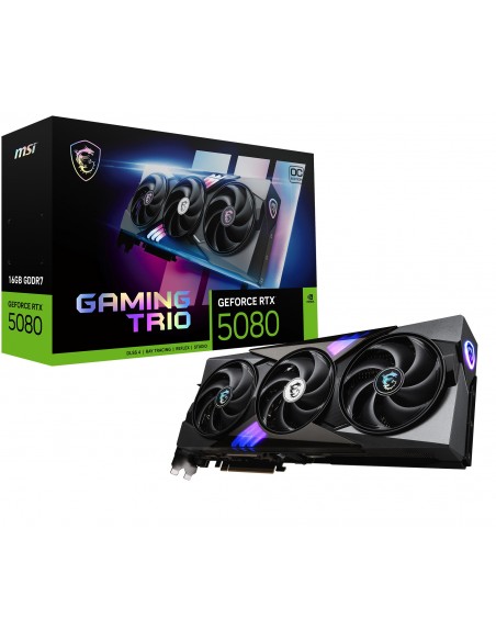 TARJETA GRAFICA MSI RTX 5080 16G GAMING TRIO OC
