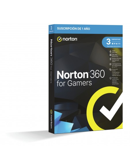 NORTON 360 FOR GAMERS 50GB ES 1 USER 3 DEVICE 12MO