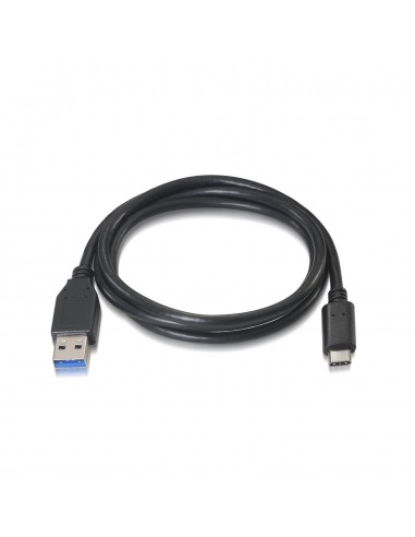 CABLE AISENS USB 3.1 GEN2 10GBPS 3A TIPO USB-C M-A M NEGRO 1.0M