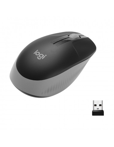 RATON LOGITECH M190 INALAMBRICO NEGRO GRIS