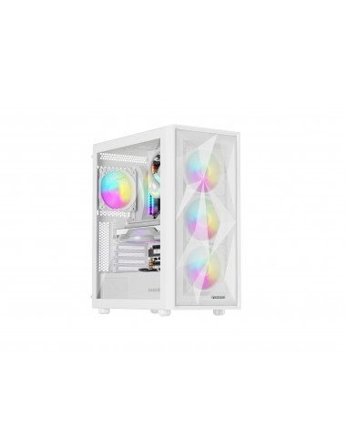 CAJA GAMING GENESIS DIAXID 605 ARGB ATX MEDIATORRE 1XUSB-C 2XUSB3.0 WH SIN PSU