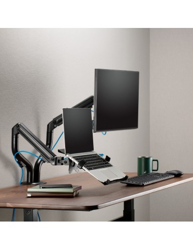 SOPORTE MESA AISENS CONTRAPESO GIRATORIO E INCLINABLE PORTATIL MONITOR 8KG 17-32