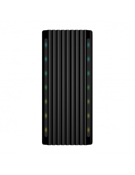 CAJA EXTERNA AISENS M.2 RGB GAMING SATA NVME A USB3.1 GEN2 NEGRA