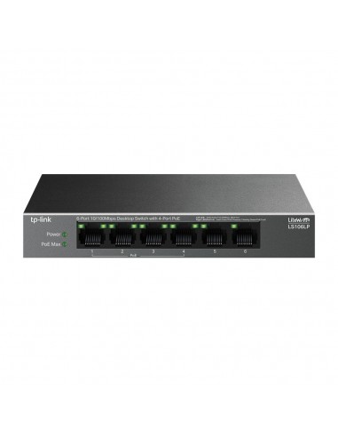 DESKTOP SWITCH 6-PORT 10 100MBPSWITH 4-PORT POE+