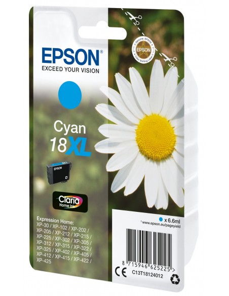 TINTA EPSON EXPRESION HOME 18XL CIAN  XP102 205 215 305 405