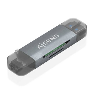 LECTOR TARJETAS AISENS SD MICRO SD MMC RS-MMC MMC MICRO USB-C Y A 2
