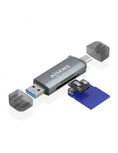 LECTOR TARJETAS AISENS SD MICRO SD MMC RS-MMC MMC MICRO USB-C Y A