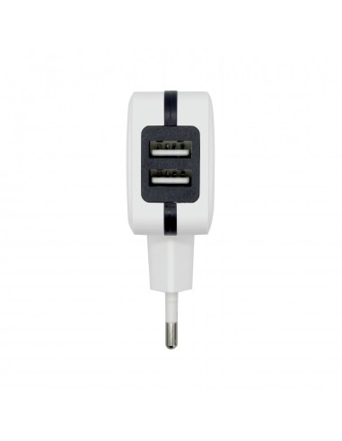 CARGADOR USB 17W AISENS 5V 3.4A 2xUSB CON CONTROL AI BLANCO