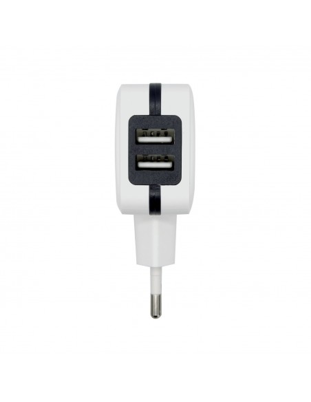 CARGADOR USB 17W AISENS 5V 3.4A 2xUSB CON CONTROL AI BLANCO