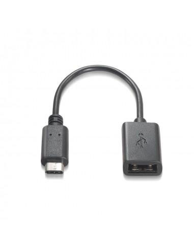 CABLE AISENS USB 2.0 3A TIPO USB-C M-A H NEGRO 15CM