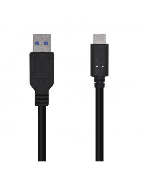 CABLE AISENS USB 3.1 GEN2 10GBPS 3A TIPO USB-C M-A M NEGRO 0,5mts