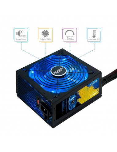 FUENTE A. TOOQ XGEII 800W 80+BRONZE LED