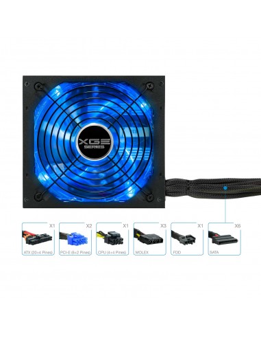 FUENTE A. TOOQ XGEII 800W 80+BRONZE LED