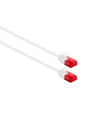 CABLE RED SLIM EWENT CAT6 U UTP 0,25M BLANCO