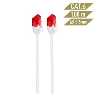 LATIGUILLO SLIM EWENT CAT 6 U UTP 1,00MT BLANCO 2