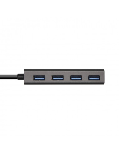 HUB AISENS USB 3.1 USB-C USB-C M-4xTIPO A H GRIS 15CM