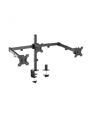 SOPORTE MESA AISENS 3 MONITORES 7KG 13"-27" GIRATORIO INCLINABLE NEGRO