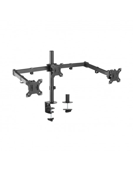 SOPORTE MESA AISENS 3 MONITORES 7KG 13"-27" GIRATORIO INCLINABLE NEGRO