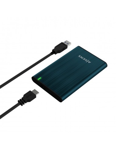 CAJA EXTERNA DISCO 2.5" AISENS 9.5MM SATA A USB 3.0 USB3.1 GEN1 AZUL PACIFICO