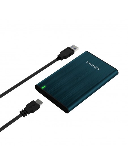 CAJA EXTERNA DISCO 2.5" AISENS 9.5MM SATA A USB 3.0 USB3.1 GEN1 AZUL PACIFICO
