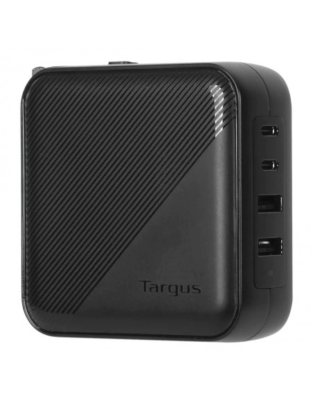 CARGADOR PORTATIL TARGUS 100 W GAN CHARGER - MULTI PORT - WITH TRAVEL ADAPTERS
