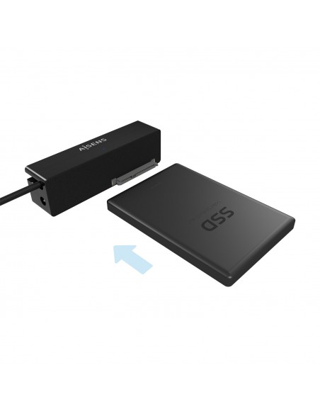 ADAPTADOR AISENS SATA A USB-C USB 3.0 3.1 GEN1  2.5" 3.5" NEGRO