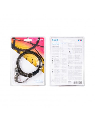 CABLE SEGURIDAD TOOQ NANO 2.5X6MM COMBINACION PORTATIL