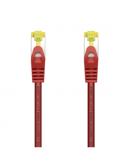CABLE RED AISENS LATIGUILLO RJ45 LSZH CAT.7 SFTP PIMF 25CM ROJO